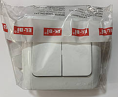 Вимикач 2-й прохідний Fixline EL-BI ZIRVE Білий 0364