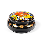 Скринька розписна ручної роботи в техніці Петриківський розпис Сапфір ШК-05 мал. 131