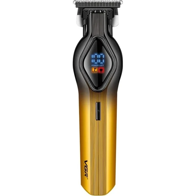 Акумуляторна машинка для стрижки волосся VGR V-921, бездротова, з USB зарядкою, регульованими насадками, леза з нержавіючої сталі