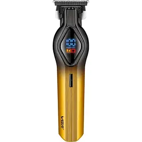 Акумуляторна машинка для стрижки волосся VGR V-921, бездротова, з USB зарядкою, регульованими насадками, леза з нержавіючої сталі