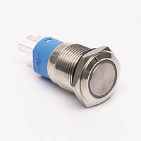 Кнопка натискна металева КНМ-16-FJ-E 220V 1NO1NC