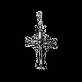 Срібний хрест з об'ємним розп'яттям, 11 грам