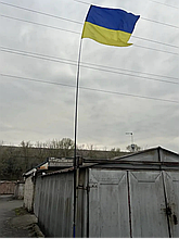 Флагшток телескопічний 6м, вудочка-тримач для прапора