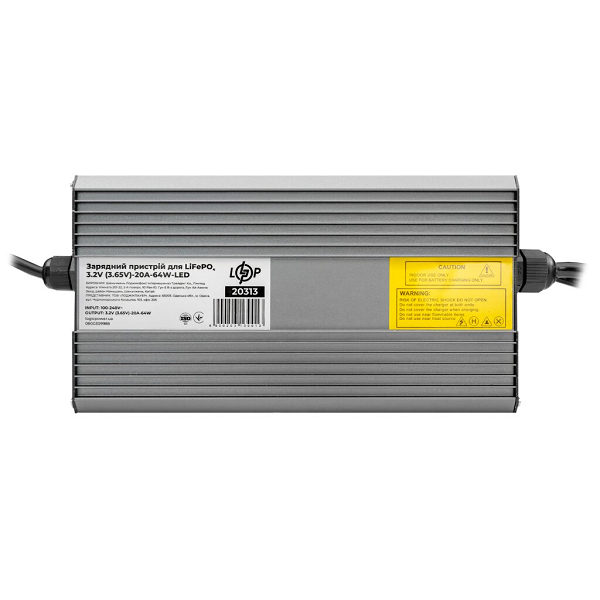 Зарядний пристрій для акумуляторів LogicPower LiFePO4 3.2 V (3.65 V)-20A-64W-LED
