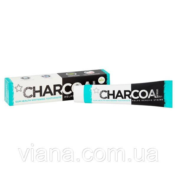 Зубна вугільна паста Захист ясен Superdrug Charcoal Gum Health Toothpaste, 75 мл