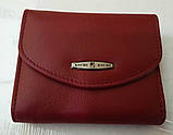 Гаманець жіночий шкіряний червоний Женский маленький кошелек черный кожанный портмоне, фото 6