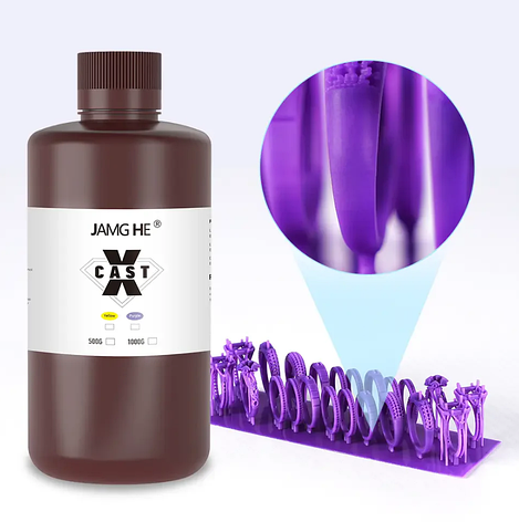 Фотополімерна смола JAMG HE X-cast resin для LCD 3D принтерів 1 кг, фото 1