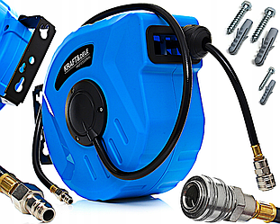 Шланг пневматичний на котушці 1/4" 30м Kraft&Dele (Польща)