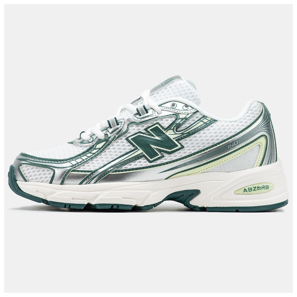 Чоловічі / жіночі кросівки New Balance 740v2 White Silver Green, кросівки нью беланс 740 в2 ню беленс NB 740 нб