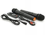 Колонка-валіза переносна на колесах з 2 мікрофонами та пультом ZXX-7878 60Вт, фото 7