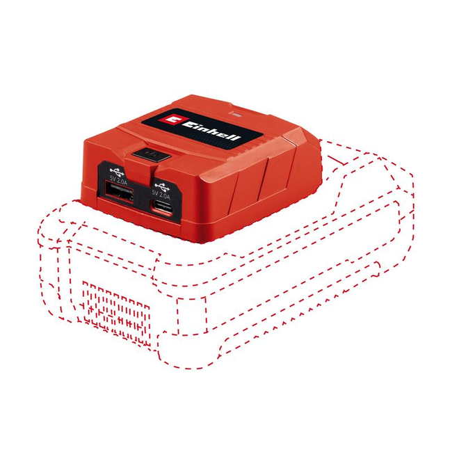 USB-адаптер Einhell TC-CP 18 Li USB A/C-Solo
(4514148)