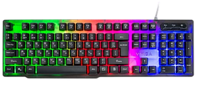 Клавіатура Vinga KB414 RGB Black