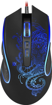 Миша Defender Venom GM-640L RGB Black (52640), фото 1