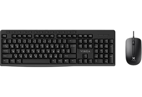 Комплект (клавіатура, миша) Vinga KBS-300 Black