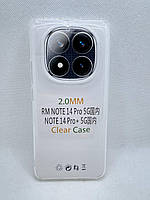 Прозорий силіконовий чохол 2 мм. для Xiaomi Redmi Note 14 Pro Plus 5G