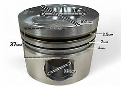 Поршень 102 мм на двигун YN4102QB (4102QBZ)