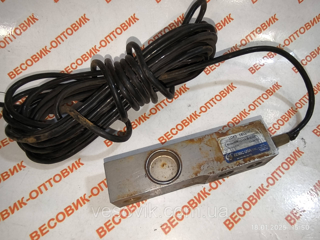 Тензодатчик Zemic BM8D-C3-2.0t-6B-SC-D41 нержавіюча сталь (Б/В кабель 6м) 2t, фото 1