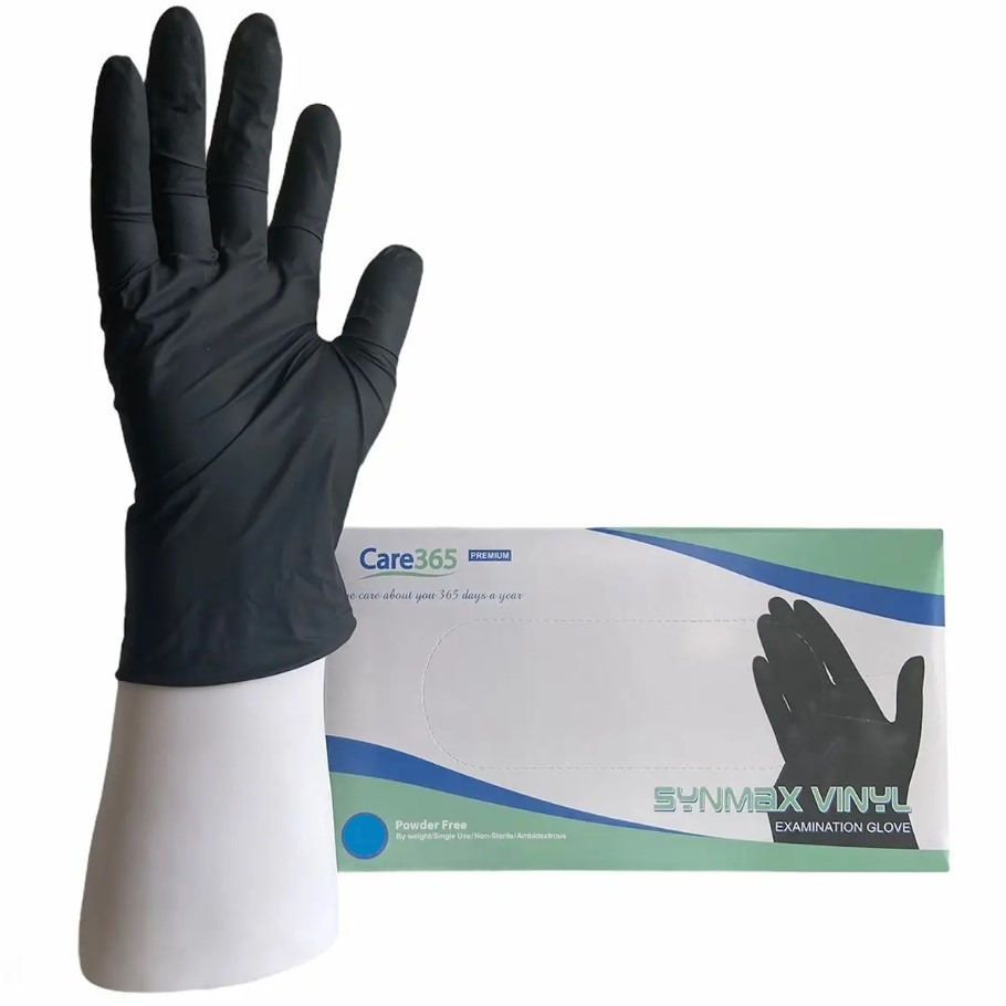 Рукавички вініл-нітрил чорні (S) Care365 SYNMAX