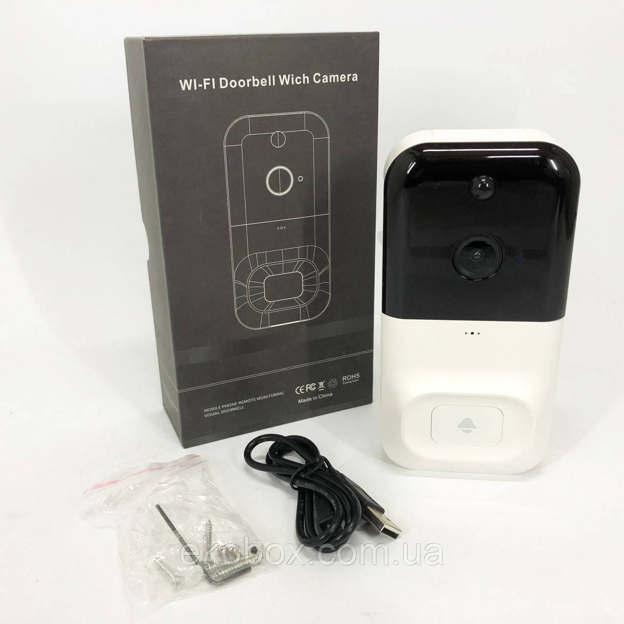 Камери для вулиці та будинку SMART DOORBELL X5 wifi, Камера спостереження домашня безпека QR-29, фото 1