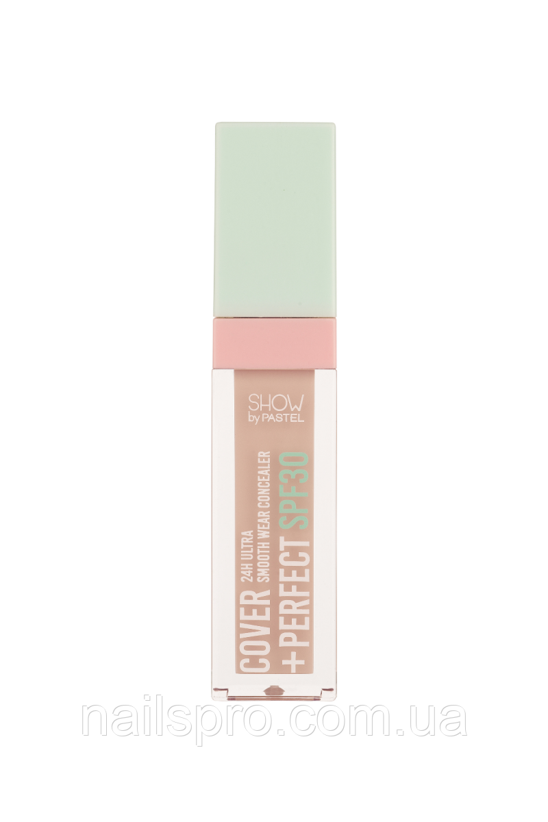 Консилер стійкий матовий Pastel Show Cover+Perfect Concealer SPF 30 тон 304 Nude Pink, 24 г