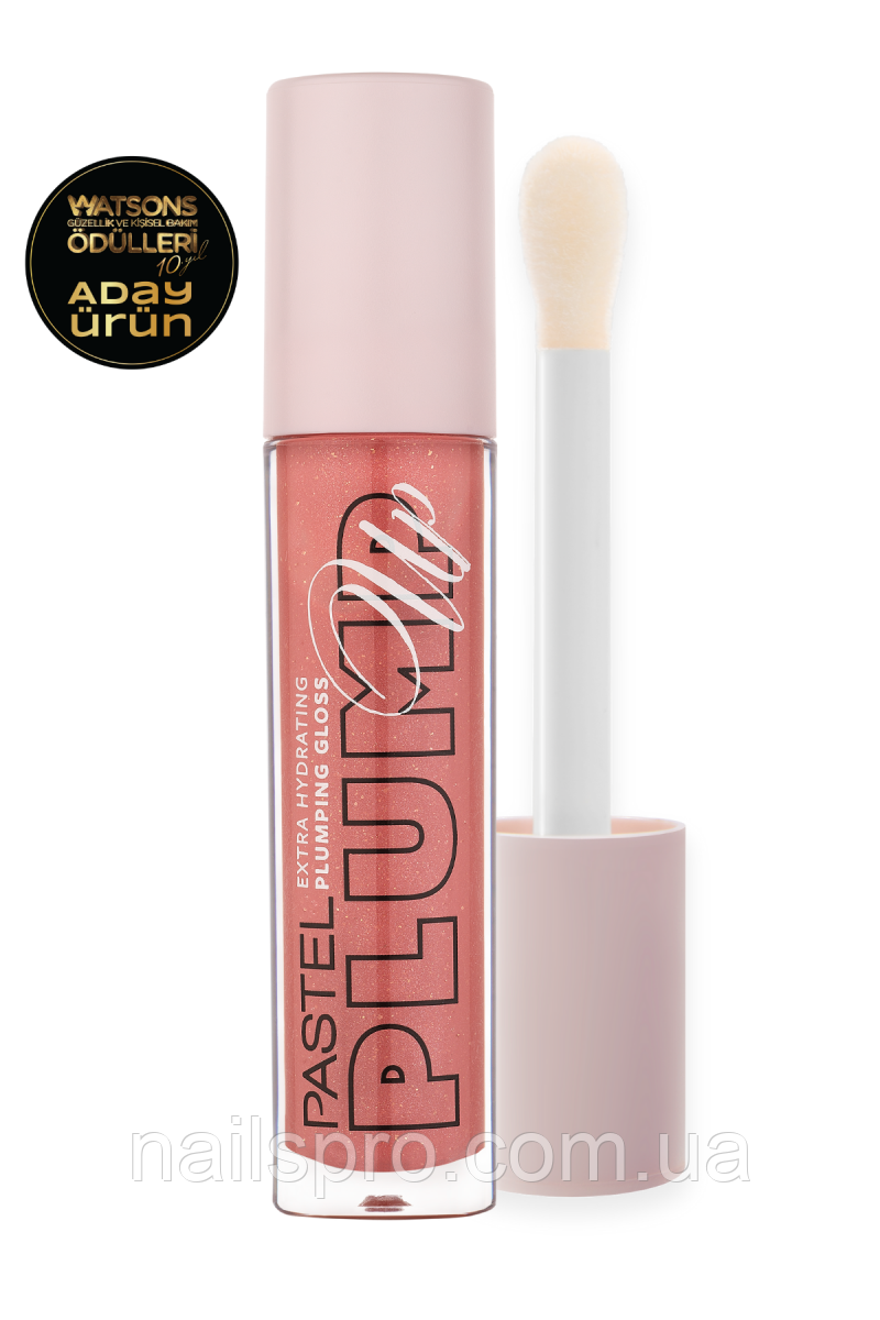 Блиск для губ з ефектом об'єму Pastel Plump Up Extra Hydrating Plumping Gloss 208, 5.3 г