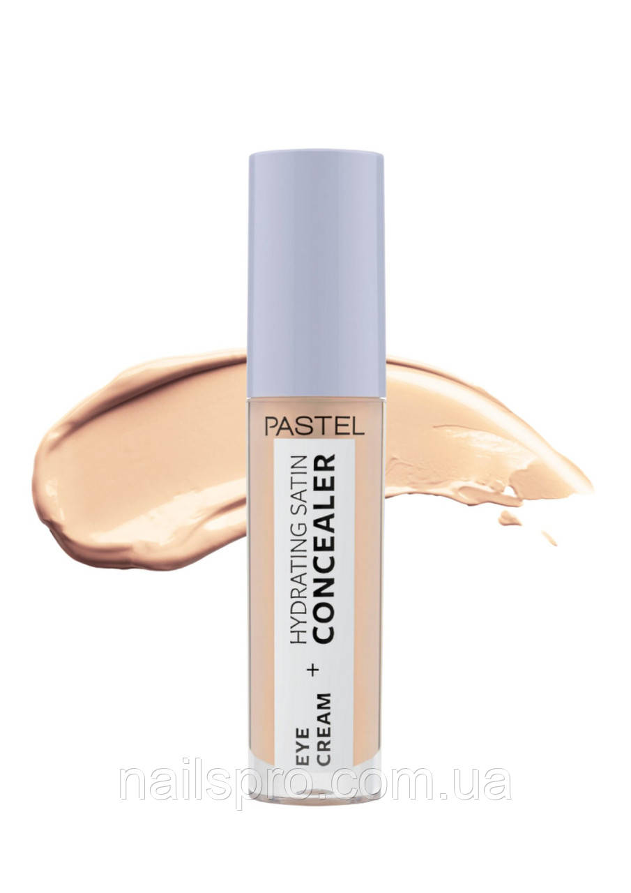Зволожуючий сатиновий консилер + крем для повік 2в1 Pastel Eye Cream + Hydrating Satin Concealer 63, 4.3 г