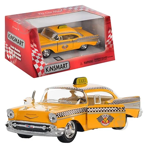 Машина Kinsmart KT5360W Chevrolet Bel Air Taxi металлическая 1957