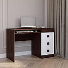Стіл письмовий Еверест Соната венге темний + білий (DTM-2176), фото 2
