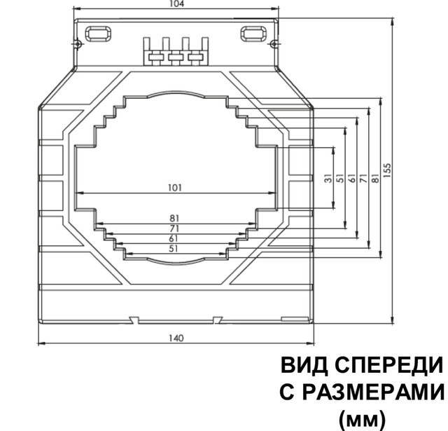 Трансформатор тока измерительный оконного типа серии ТК100 производства турецкой компании ТЕНСЕ