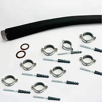 Шланг металевий гнучкий нержавіюча сталь 1 1/2”, 4бар FLEXY ECO-FLEX HT 300см(8кріплень)