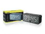 Міні колонка Bluetooth з годинником та будильником Kimiso K12 3 Вт Чорна, фото 10