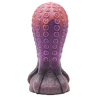 Фаллоимитатор монстр пробка осьминог ребристая анальная пробка на присоске анальная пробка с присоской 17 см