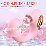 Подвійний вібратор із язичком Born To Feeling, фото 5