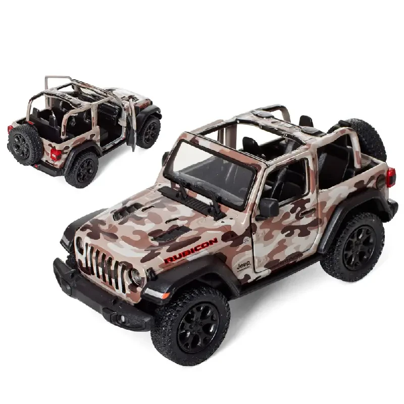 Автомобиль Kinsmart Jeep Wrangler Military KT5420WB Камуфляжний джип