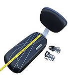 Дитяче сидіння на багажник велосипеда чорне зі спинкою та підставками для ніг Saddle, фото 5