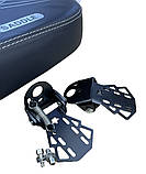 Дитяче сидіння на багажник велосипеда чорне зі спинкою та підставками для ніг Saddle, фото 3