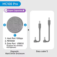 Корпус для SSD Hagibis MC100 Pro M.2 2230 NVMe Magsafe SSD type c 3.2 Gen2 10 гігабіт