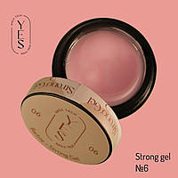 Гель для нарощування нігтів YES Strong Gel №06, 15 мл
