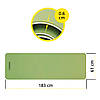 Килимок спортивний Cornix TPE 183 x 61 x 0.6 см для йоги та фітнесу XR-0008 Green/Grey Poland, фото 7