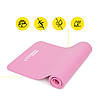 Килимок спортивний Cornix NBR 183 x 61 x 1 см для йоги та фітнесу XR-0010 Pink Poland, фото 9
