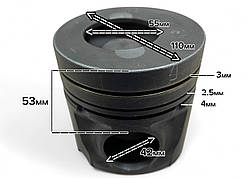 Поршень 110 мм на двигун CA4DF2-13 F5200000-PJ4P X5437789151 CA4110