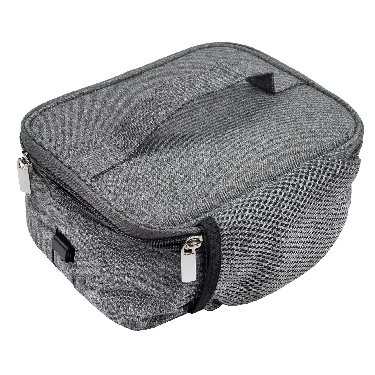 Термосумка, ланч бокс Supretto з підігрівом від USB, Сірий (9150), фото 1