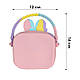 Дитяча сумка AG-028 Кролик через плече на одне відділення з ремінцем силіконова Pink, фото 3