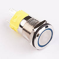 Кнопка натискна металева KHM-19-FJ-E 220V 1NO1NC