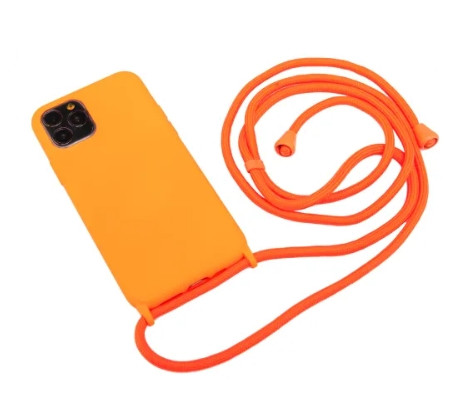 Силіконовий чохол для iPhone 11 Pro Max - Rope Strap Color case, Orange