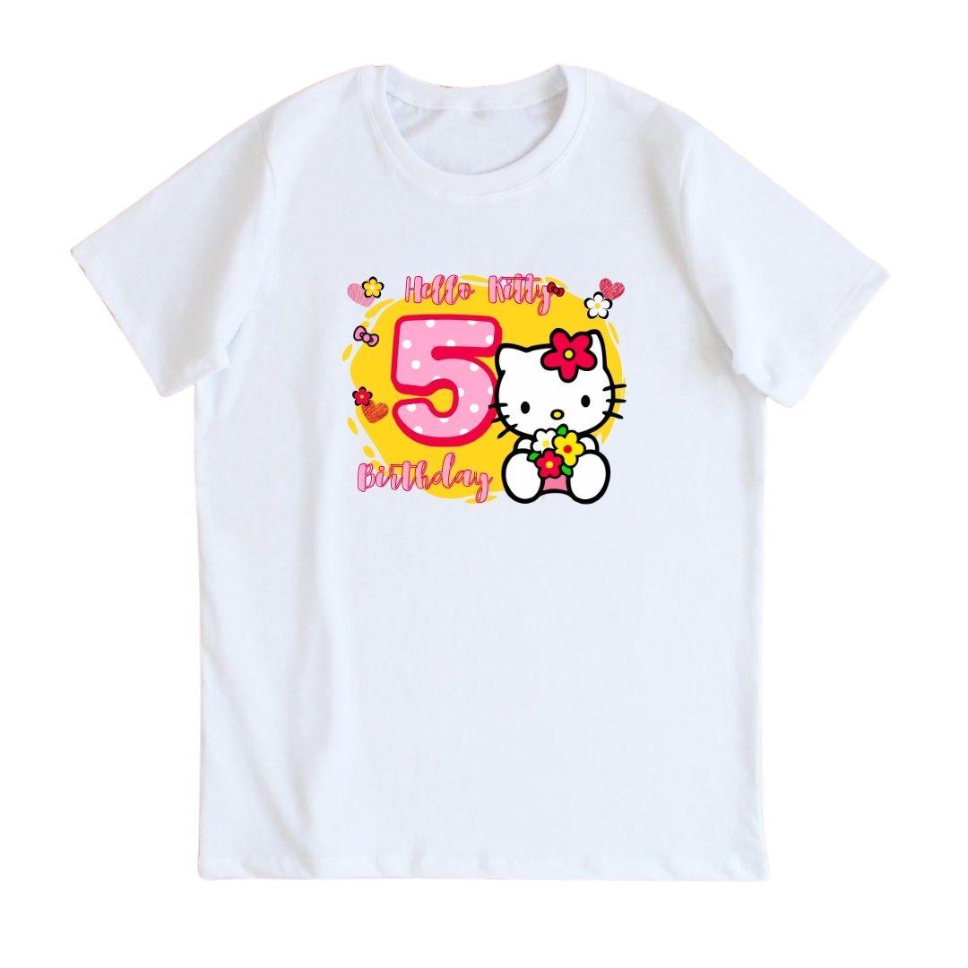 Дитяча футболка з принтом Hello Kitty Birthday 5, фото 1