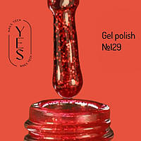 Гель-лак для нігтів YES Gel polish №129, 6 мл