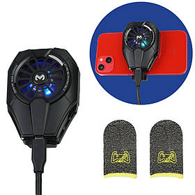 Ігровий комплект 3в1: кулер Пельтьє охолодження MEMO DL06 з RGB напальчники з нейлоном