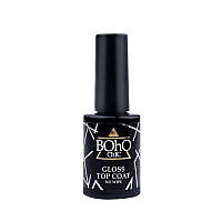 Топ для гель-лаку без липкого шару Boho Chic Gloss Top Coat No Wipe, 12 мл