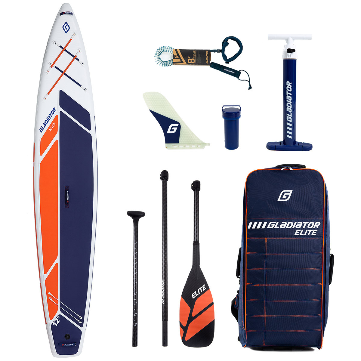 Сапборд Gladiator Elite 12'6" Sport 2022 — надувна дошка для САП серфінгу, sup board